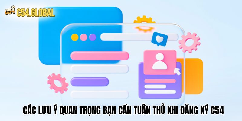 Các lưu ý quan trọng bạn cần tuân thủ khi đăng ký C54